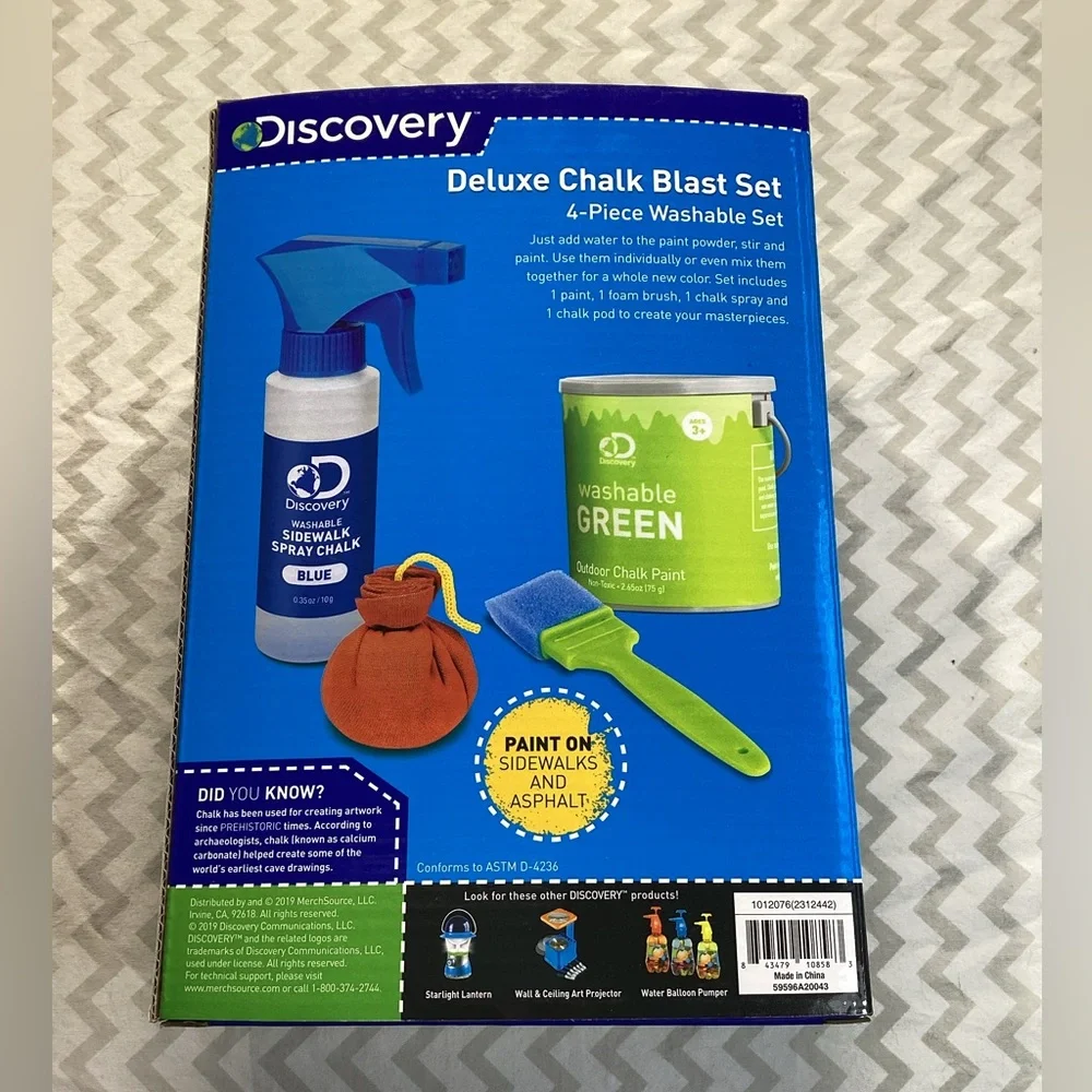 Discovery Deluxe Chalk Blast Set - Red and Purple